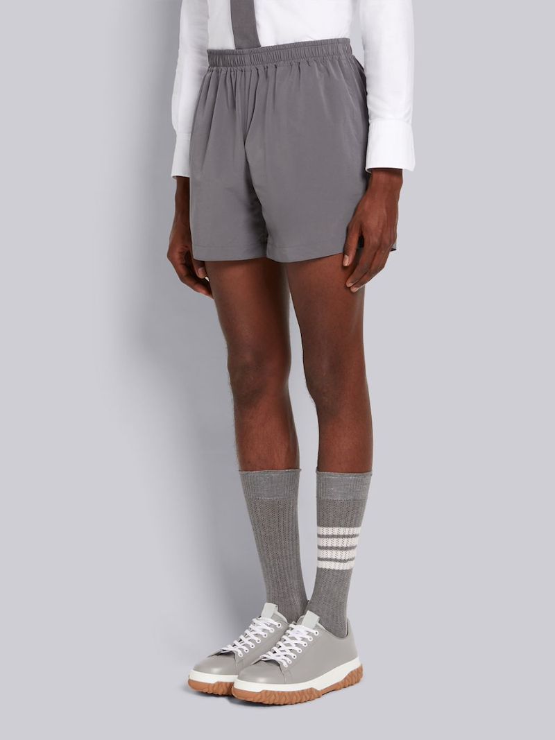 elasticated waistband track shorts