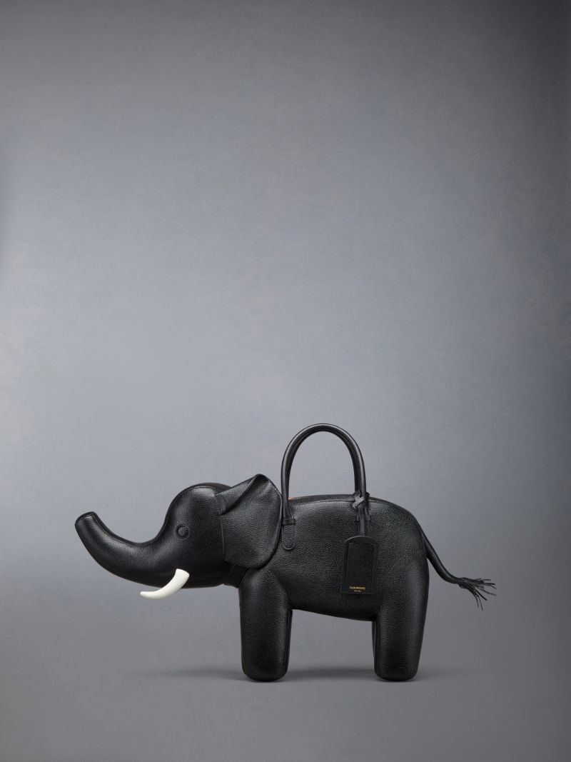 Elephant Bag in Pebble Grain | Thom Browne