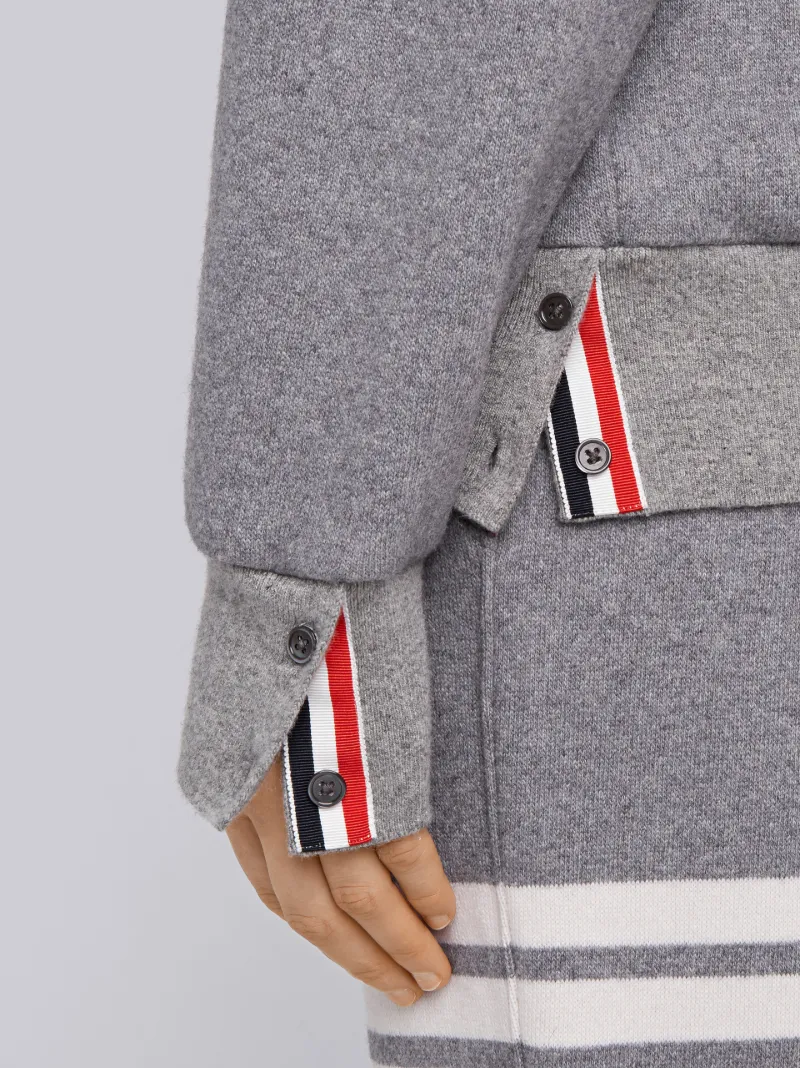 thom browne engineered stripe crew sweat