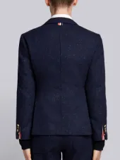 Engineered Lapel Striped Donegal Wool Classic Sport Coat