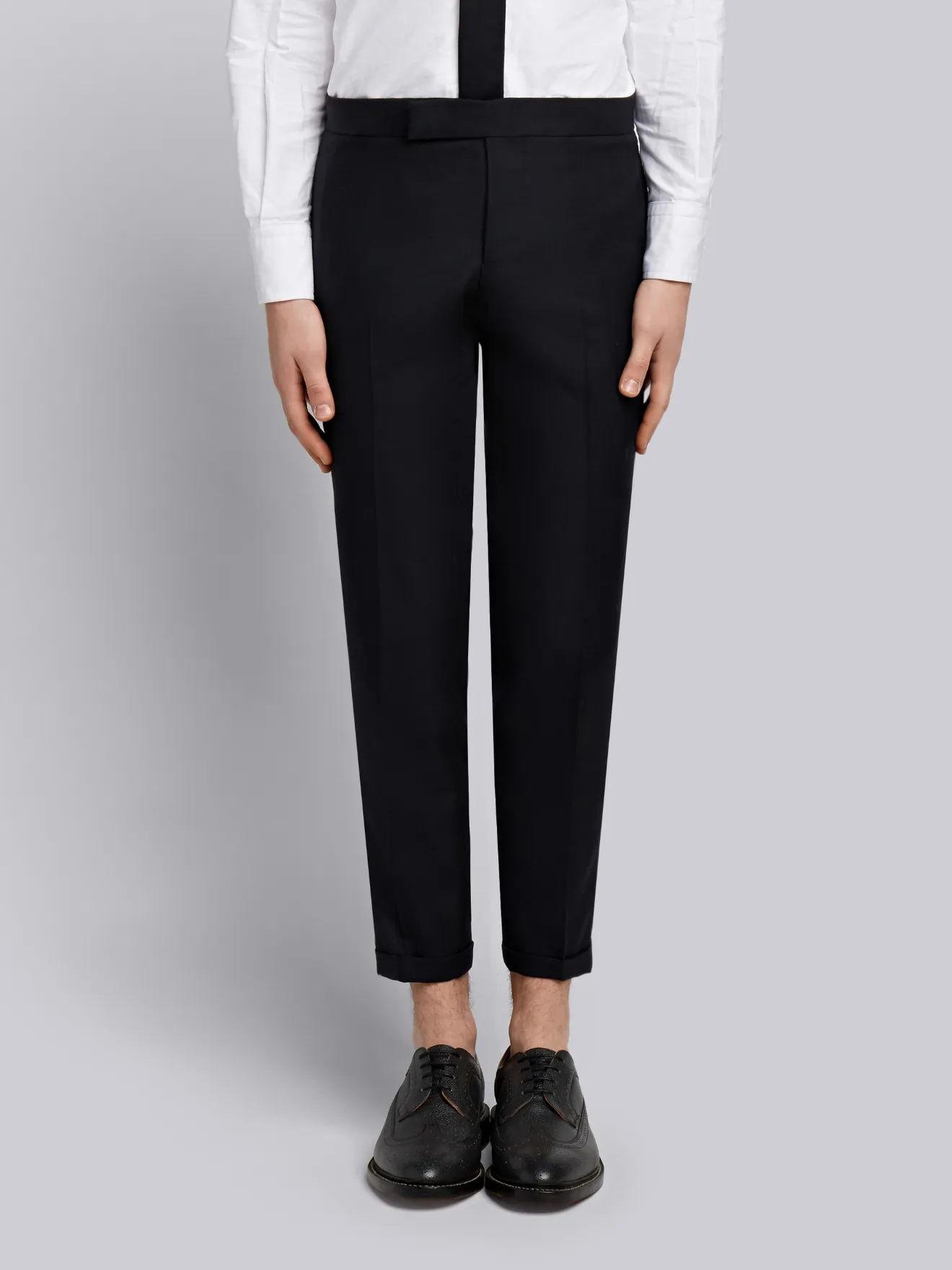 skinny striped trousers