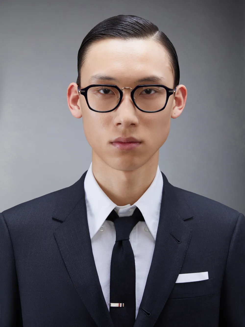 Acetate And Titanium Rectangular Eyeglasses | Thom Browne