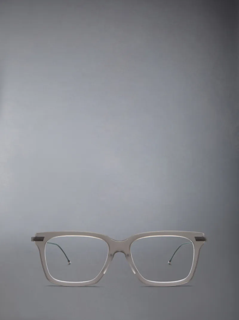 Acetate And Titanium Rectangular Eyeglasses