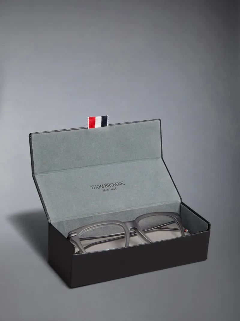 Acetate And Titanium Rectangular Eyeglasses