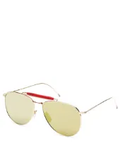 Gold Aviators With Mirrored Lens