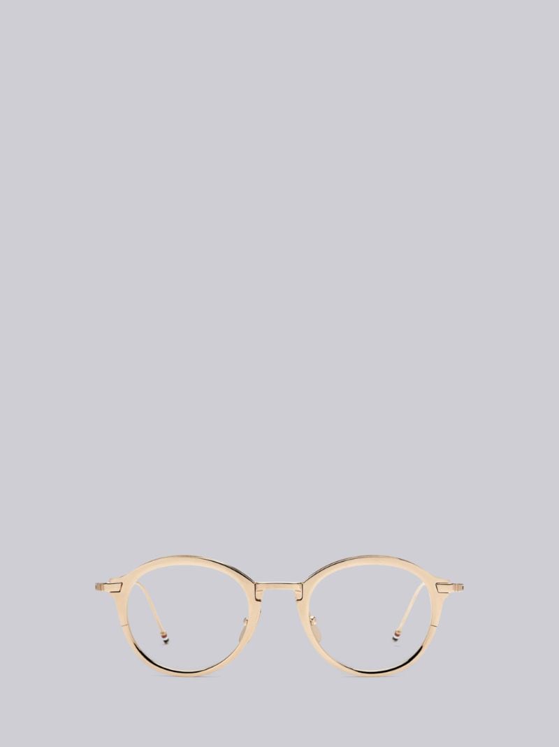 Gold Optical Glasses With Clear Lens