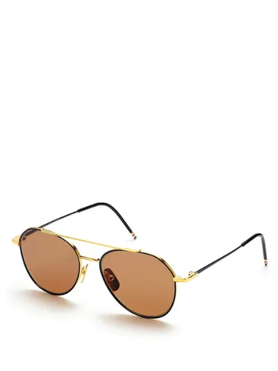 Matte Navy & Yellow Gold Aviator Optical Glasses Matte Navy & Yellow Gold Aviator Optical Glasses