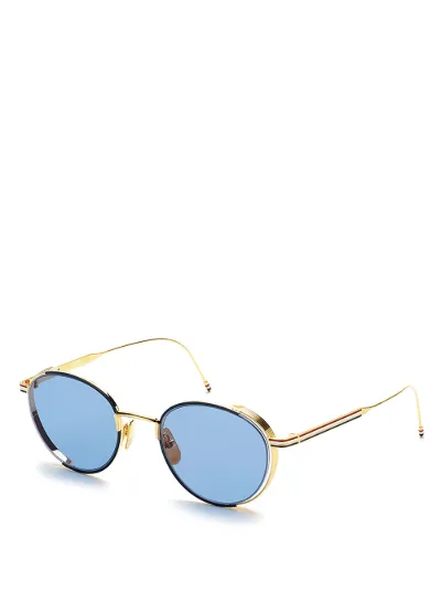 Navy Enamel & 18k Gold Sunglasses Navy Enamel & 18k Gold Sunglasses