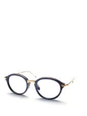 NAVY & SHINY 18K GOLD OPTICAL GLASSES