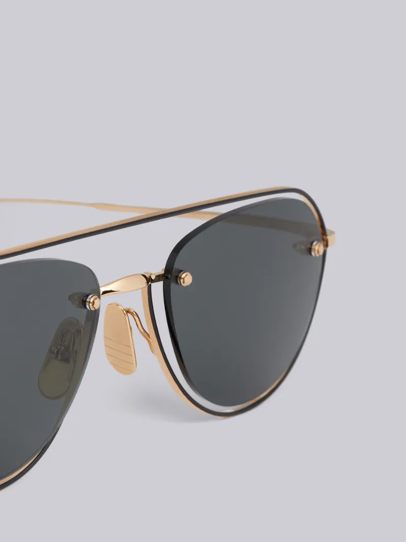 black and white aviator sunglasses