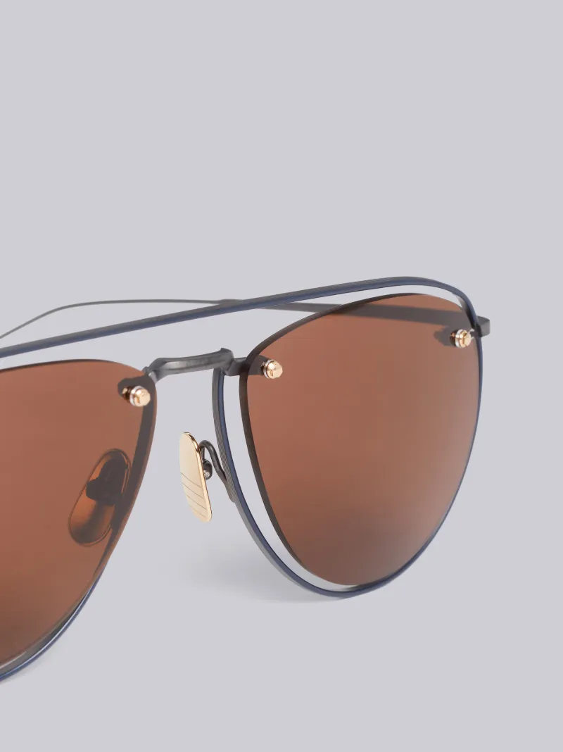 aviator rectangle eyeglasses