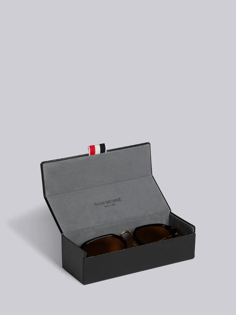 TB423 - Tortoise And White Gold Clubmaster Sunglasses