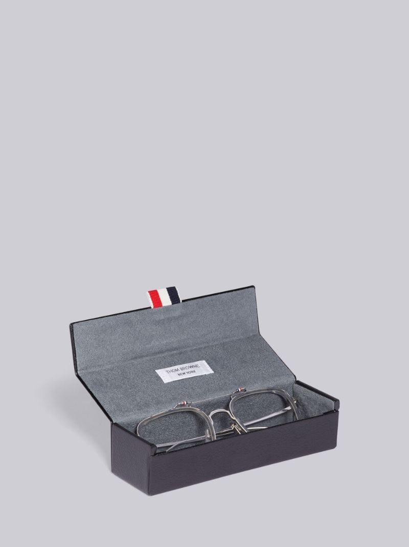 TB816 - Grey Tortoise Rectangular Aviator Glasses
