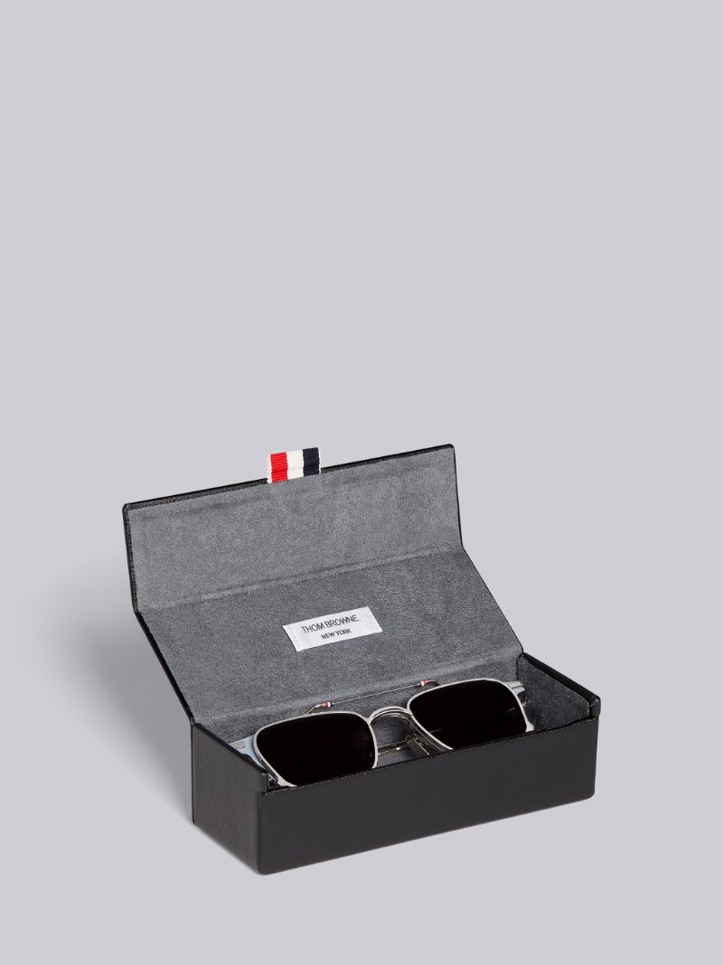 TB817 - Grey Matte Iron Clubmaster Sunglasses