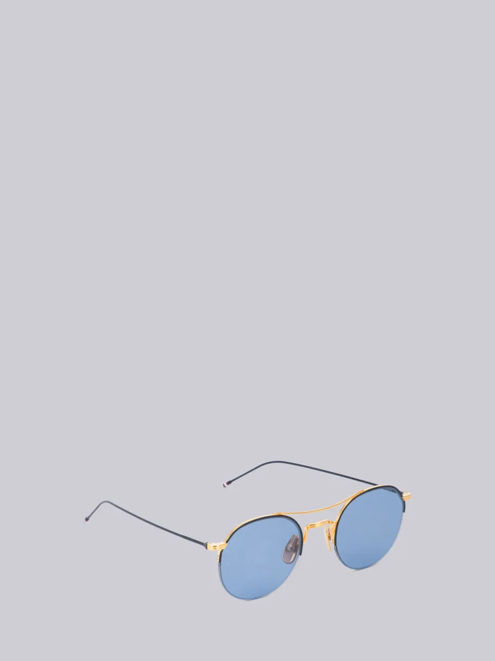 TB903 - Blue and Gold Round Sunglasses | Thom Browne