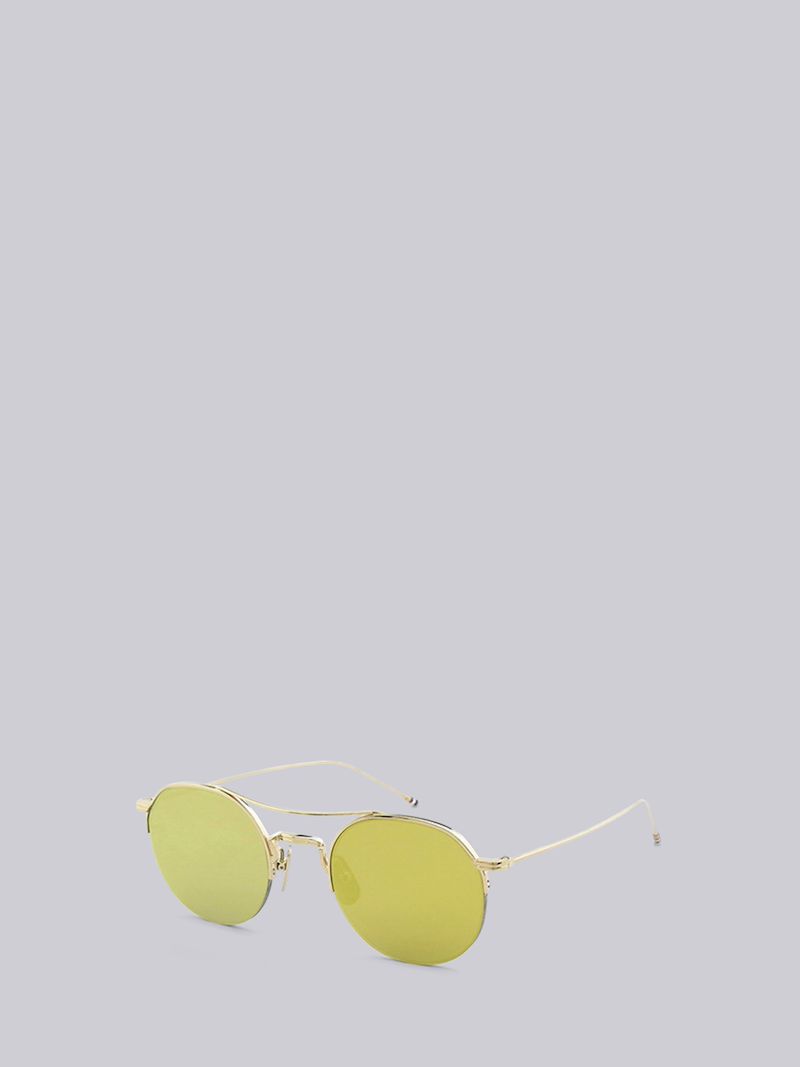 TB903 - Gold Round Sunglasses