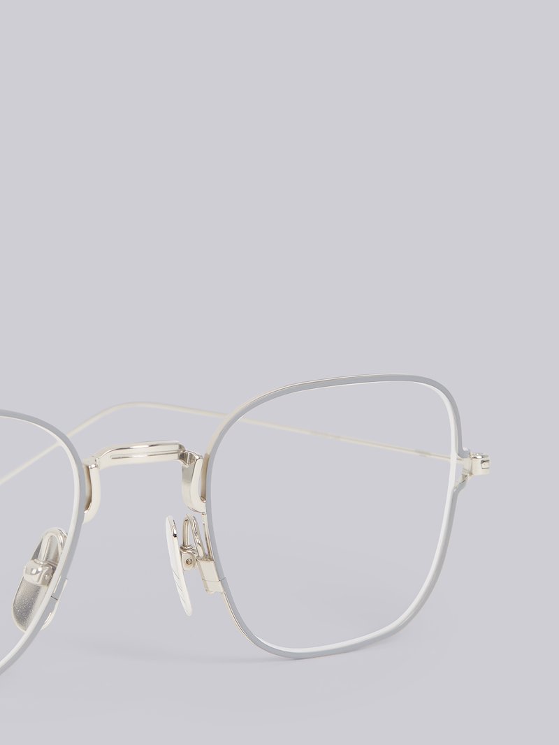 square thin frame glasses