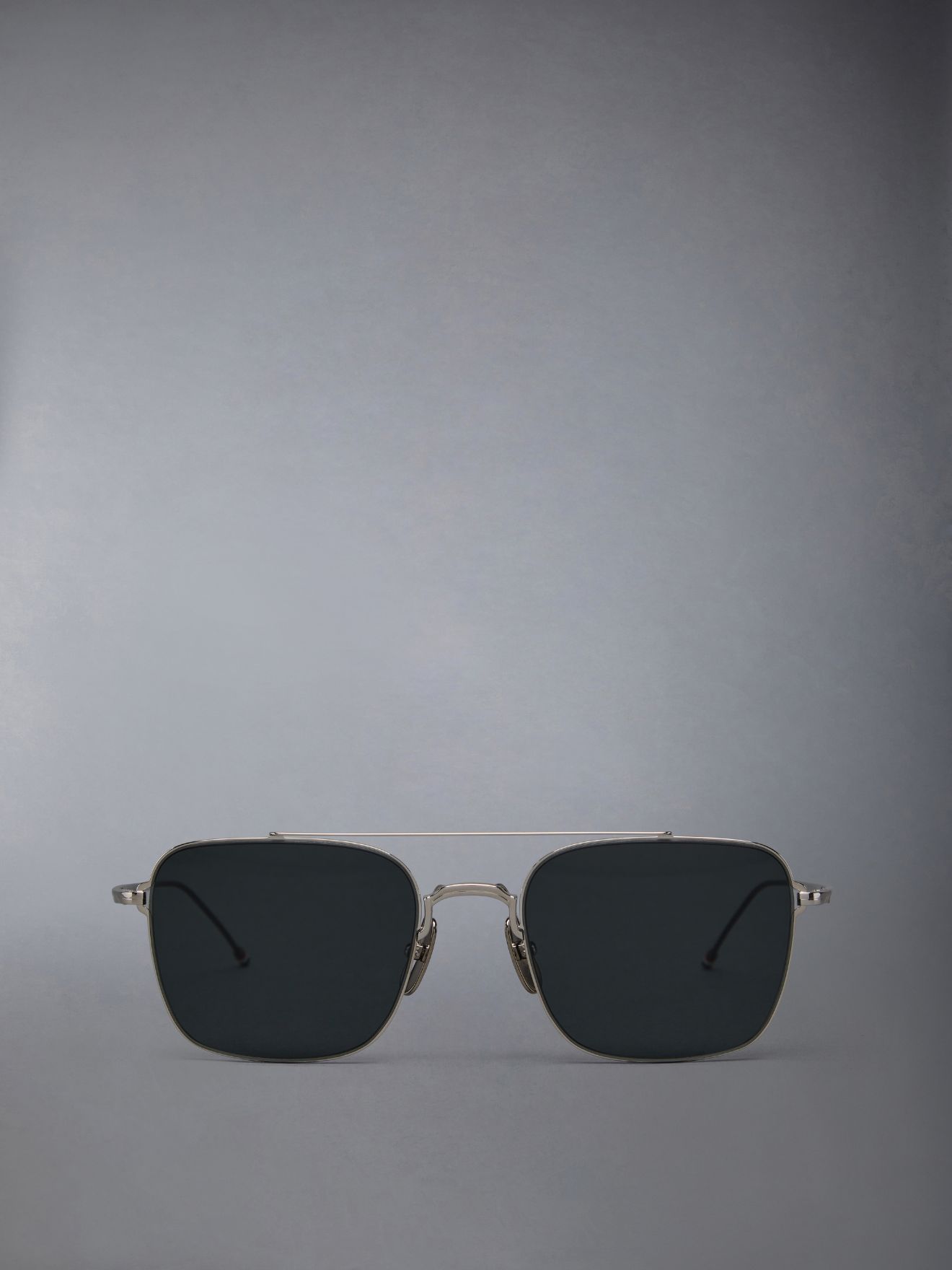 TB124 - Silver And Brown Aviator Sunglasses