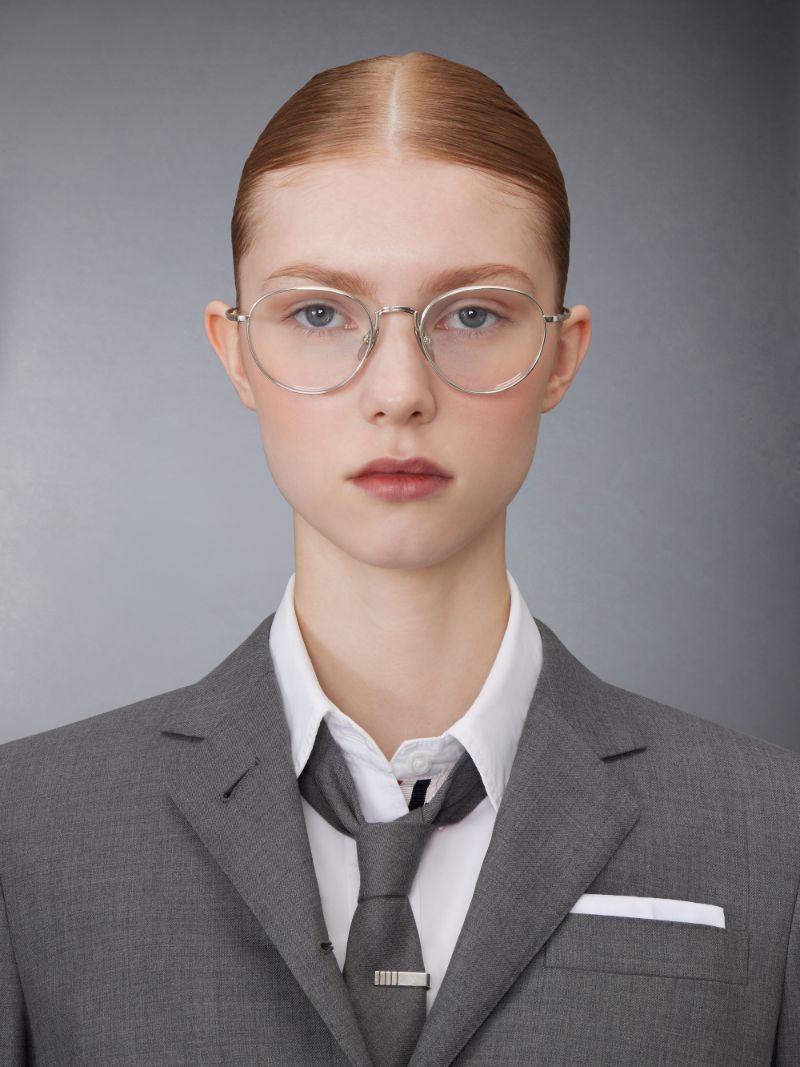 Titanium Round Eyeglasses | Thom Browne