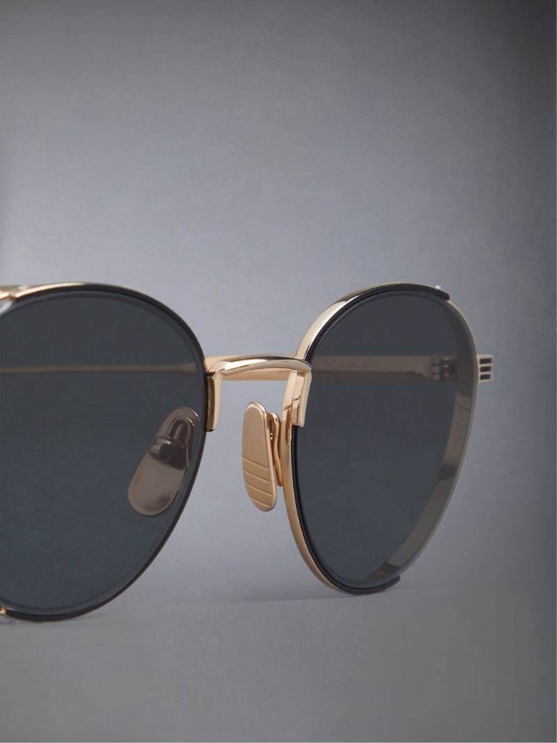 Titanium Round Sunglasses | Thom Browne