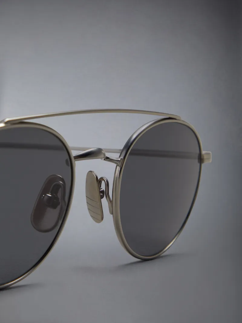 Titanium Round Sunglasses