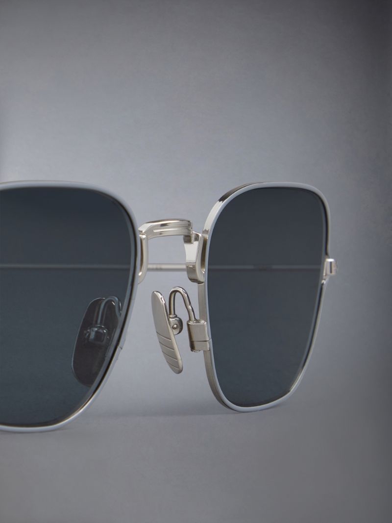 Titanium Square Sunglasses