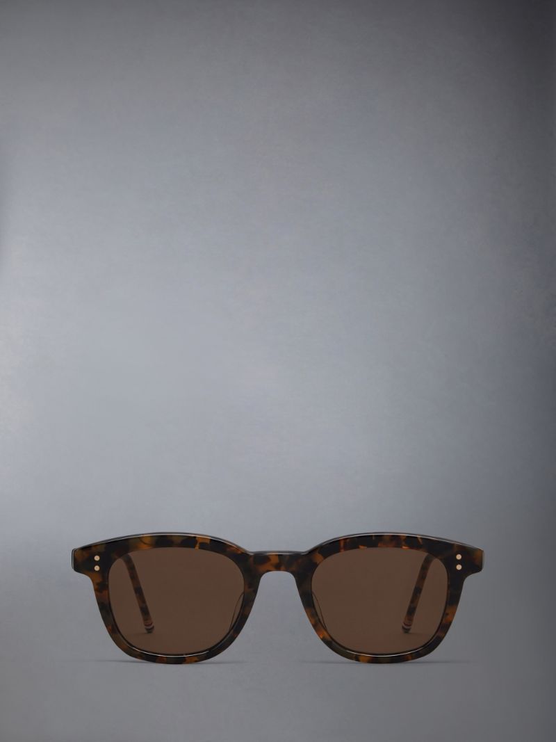 TOKYO TORTOISE ACETATE RECTANGULAR SUNGLASSES Thom Browne