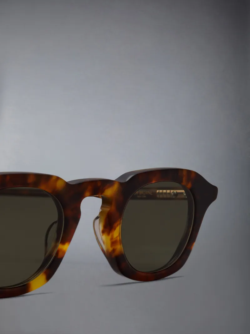 Tortoise Acetate Oval Sunglasses