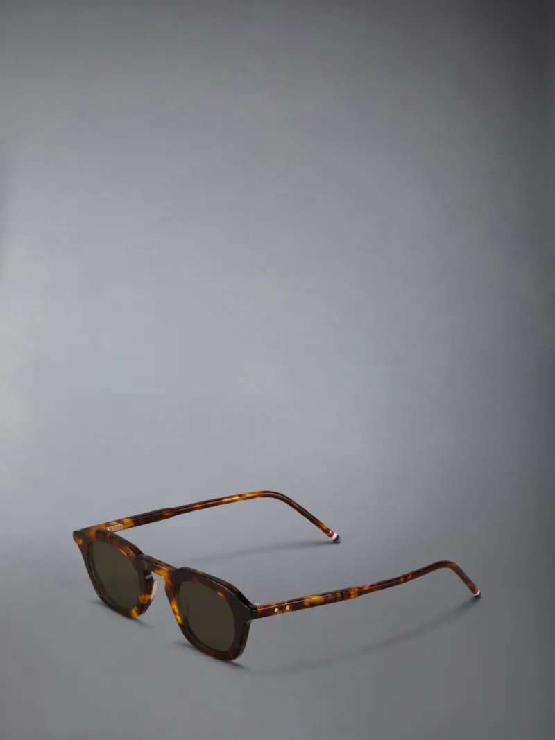 Tortoise Acetate Oval Sunglasses