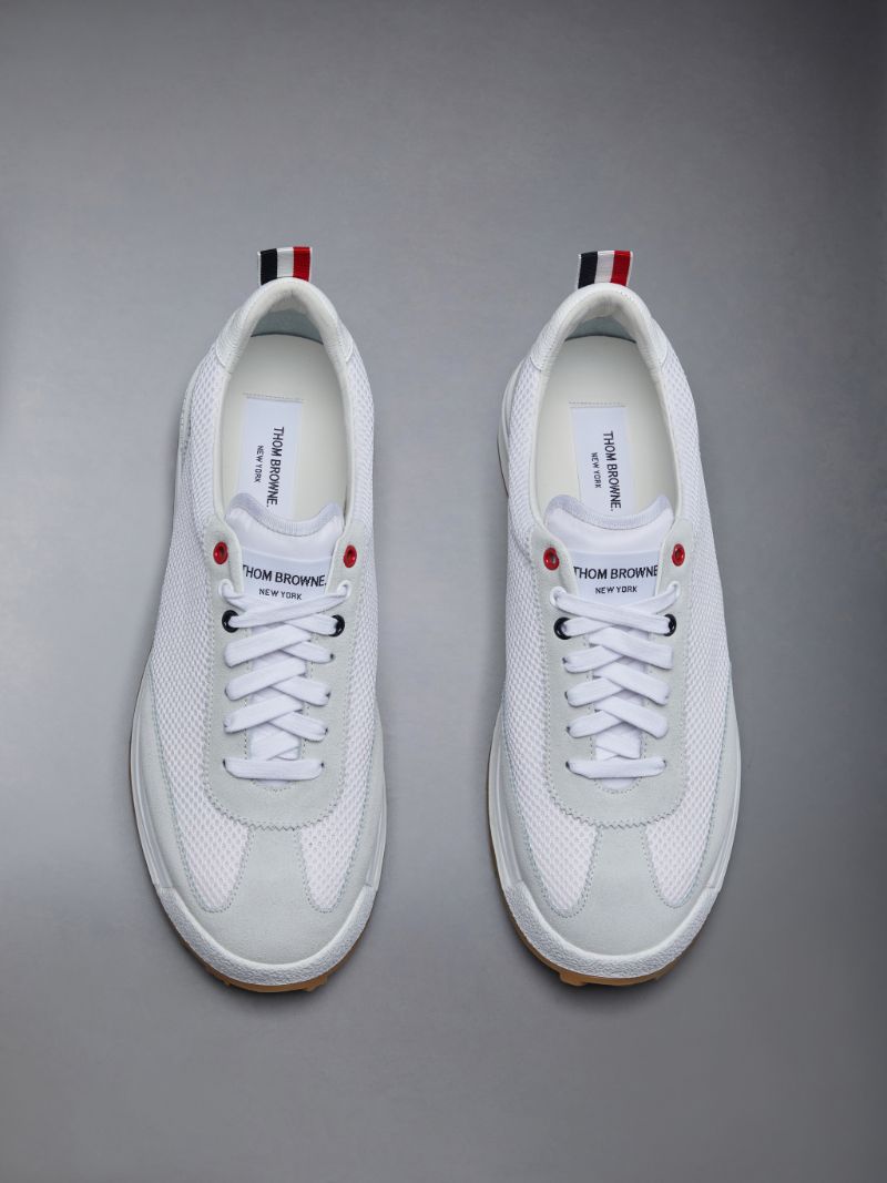 FINE CHILDREN'S SUEDE TECH RUNNER | Thom Browne