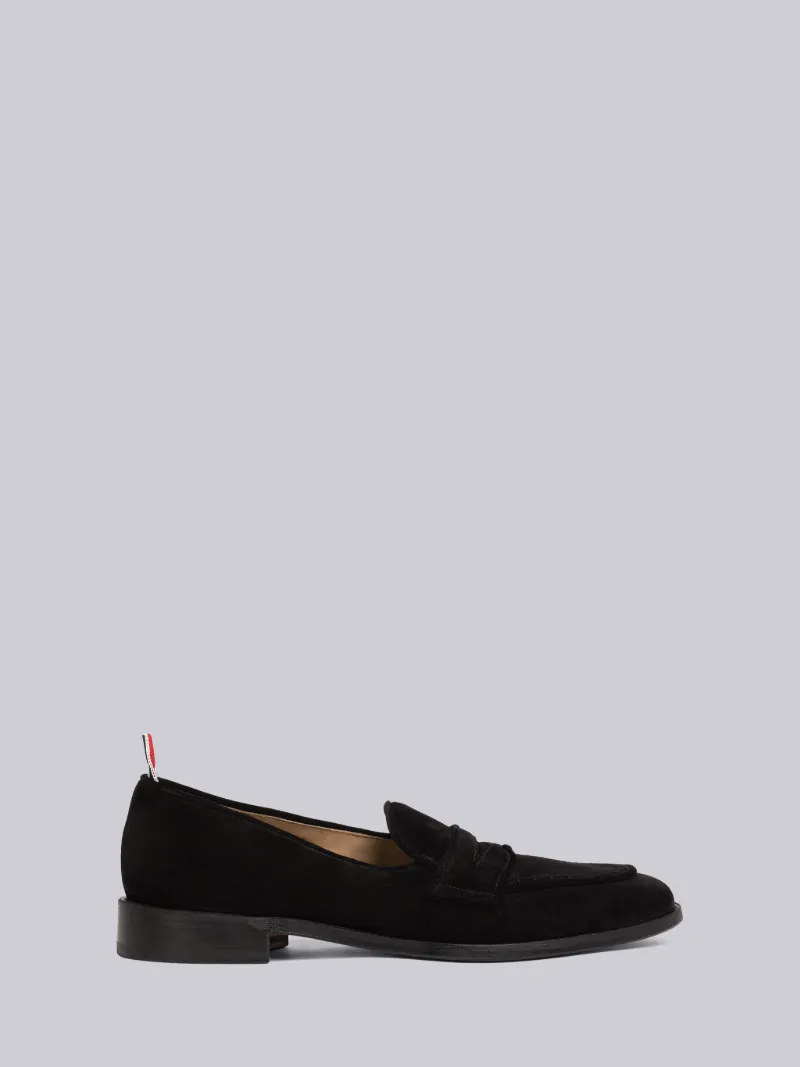 Fine Kid Suede Varsity Penny Loafer