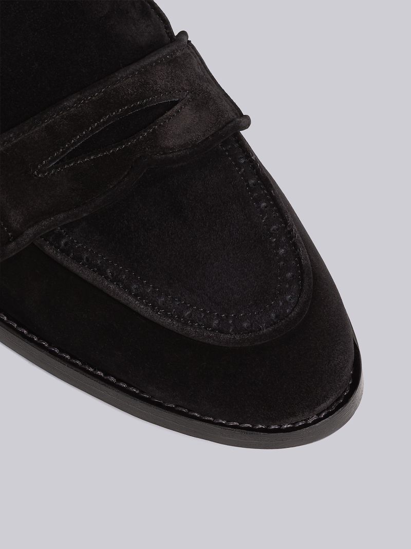 Fine Kid Suede Varsity Penny Loafer