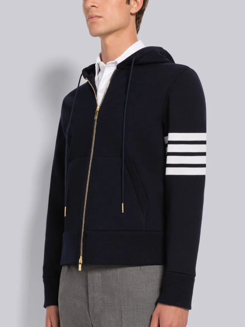 Fine Merino Lobster Icon Bonded Zip Hoodie