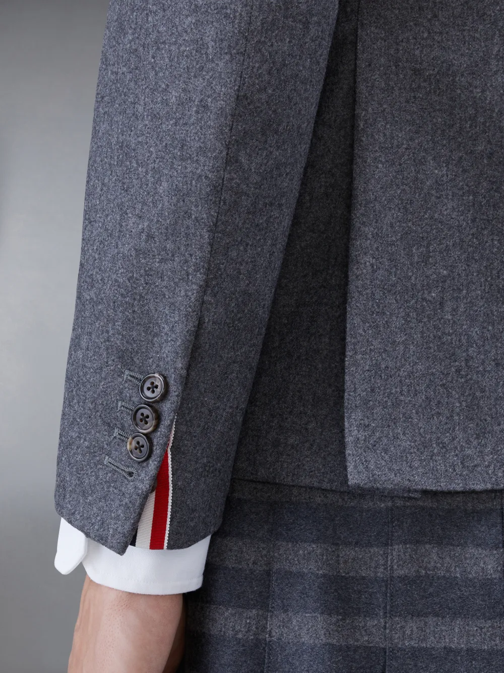Flannel 4-Bar Classic Sport Coat | Thom Browne