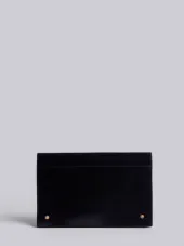 Folder Clutch In Black Calf Leather