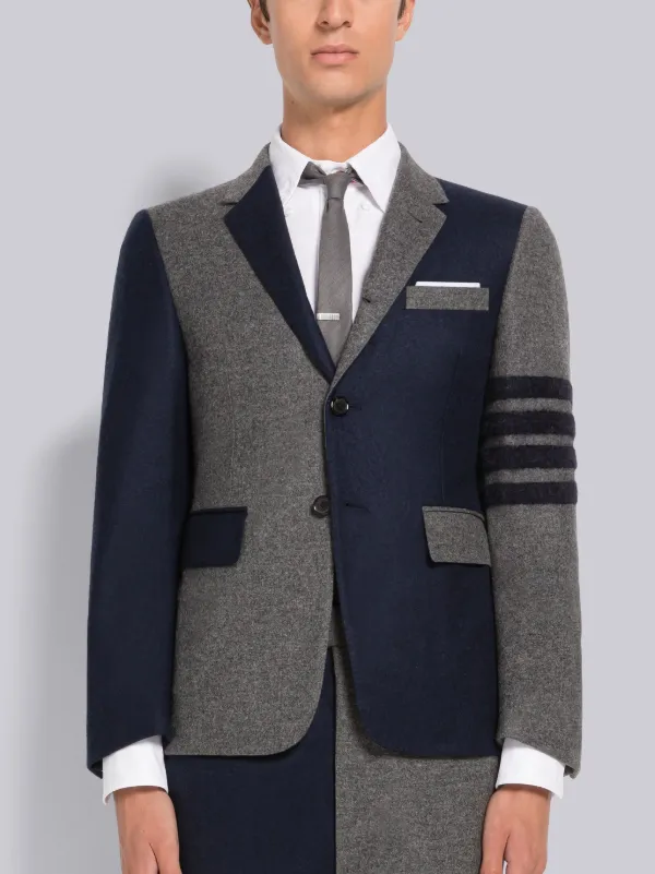 Fun-Mix Flannel 4-Bar High Armhole Sport Coat