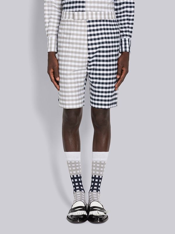 Fun-Mix Gingham Oxford Classic Backstrap Short