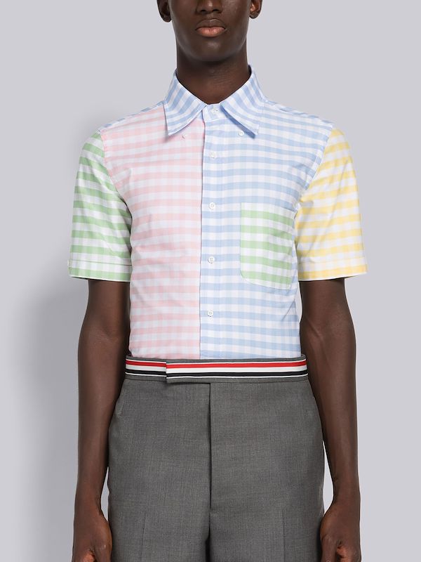 Fun-Mix Gingham Short Sleeve Shirt