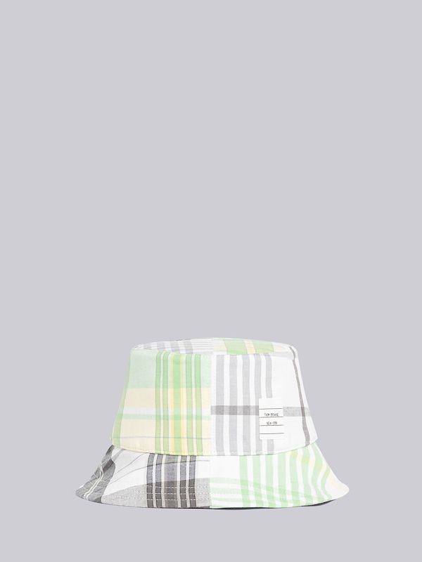 Fun-mix Hairline Check Madras Bucket Hat