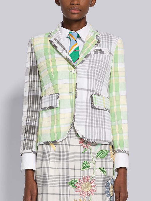 Fun-Mix Madras High Armhole Sport Coat