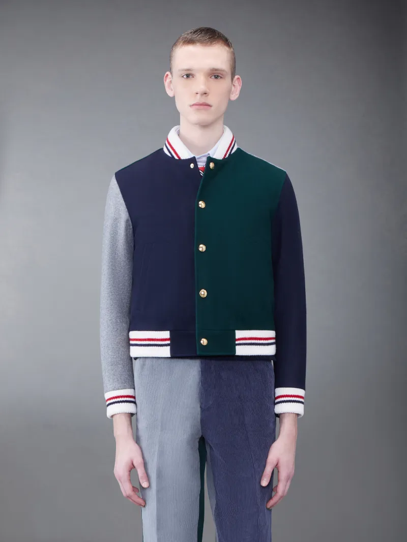 Fun-Mix Melton Knit Blouson Jacket | Thom Browne