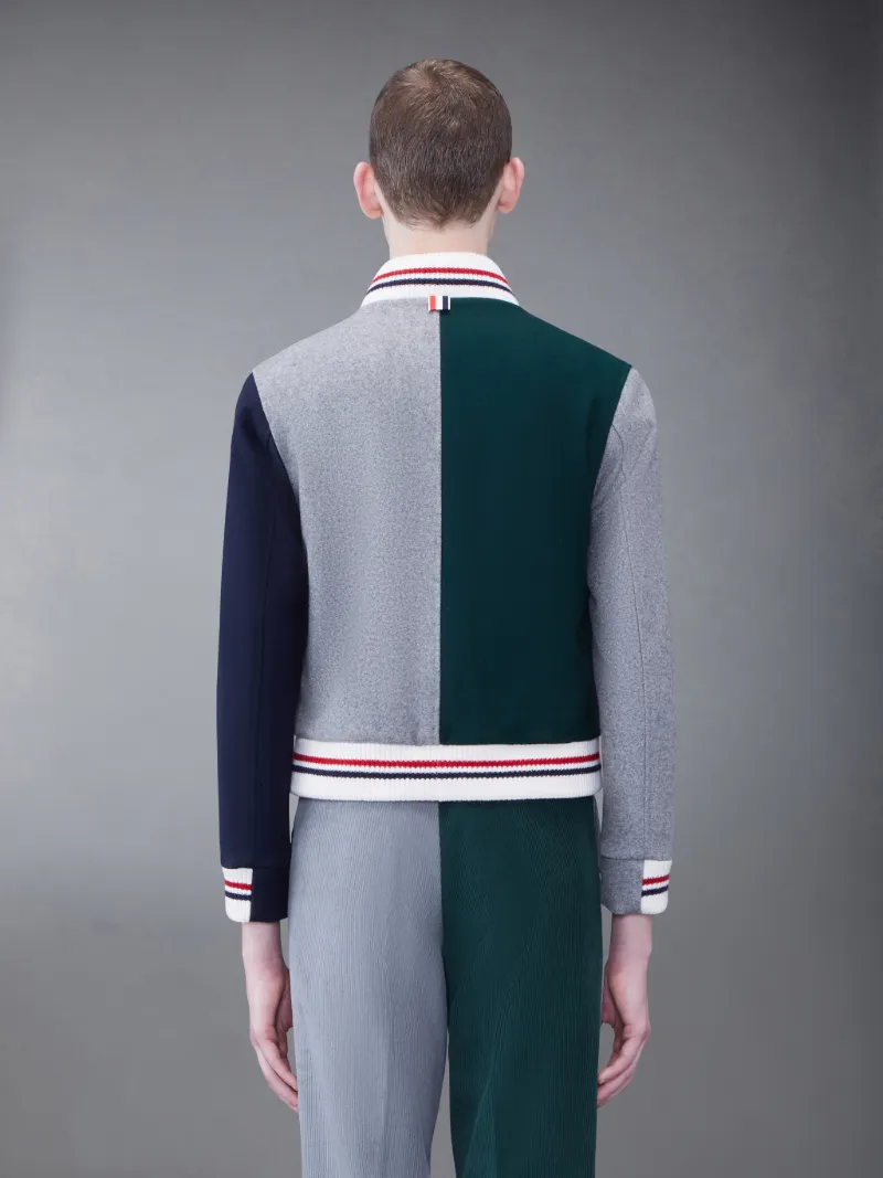 Fun-Mix Melton Knit Blouson Jacket | Thom Browne