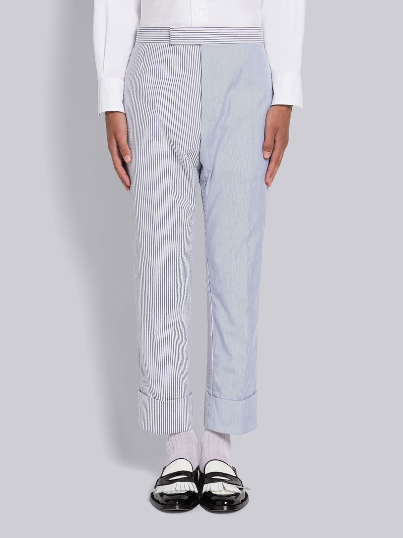 Fun-Mix Seersucker Classic Backstrap Trouser