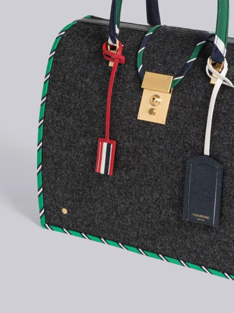 Black Pebbled Calfskin Camel Bag | Thom Browne
