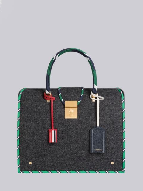 Pebble Grain Leather Mrs. Thom Baguette Bag