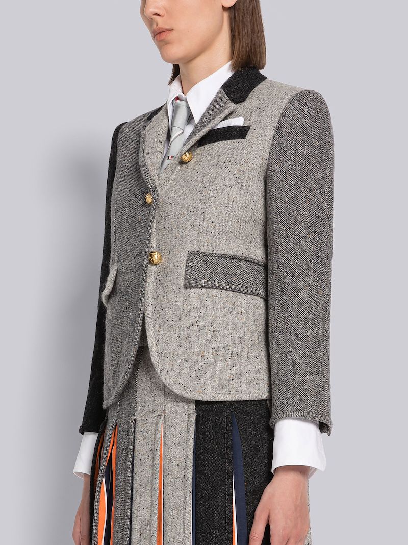 Fun-Mix Solid Donegal High Armhole Sport Coat