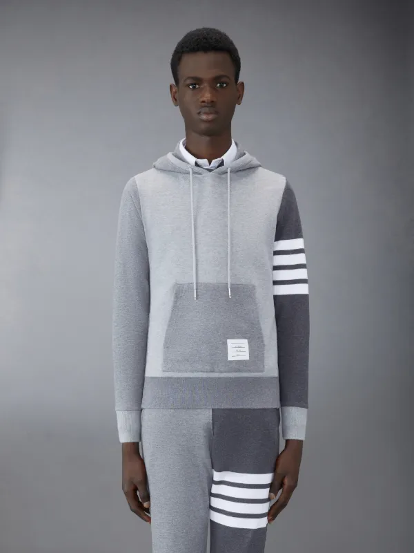 Fun-mix Tonal Loopback Jersey Knit Engineered 4-bar Pullover Hoodie