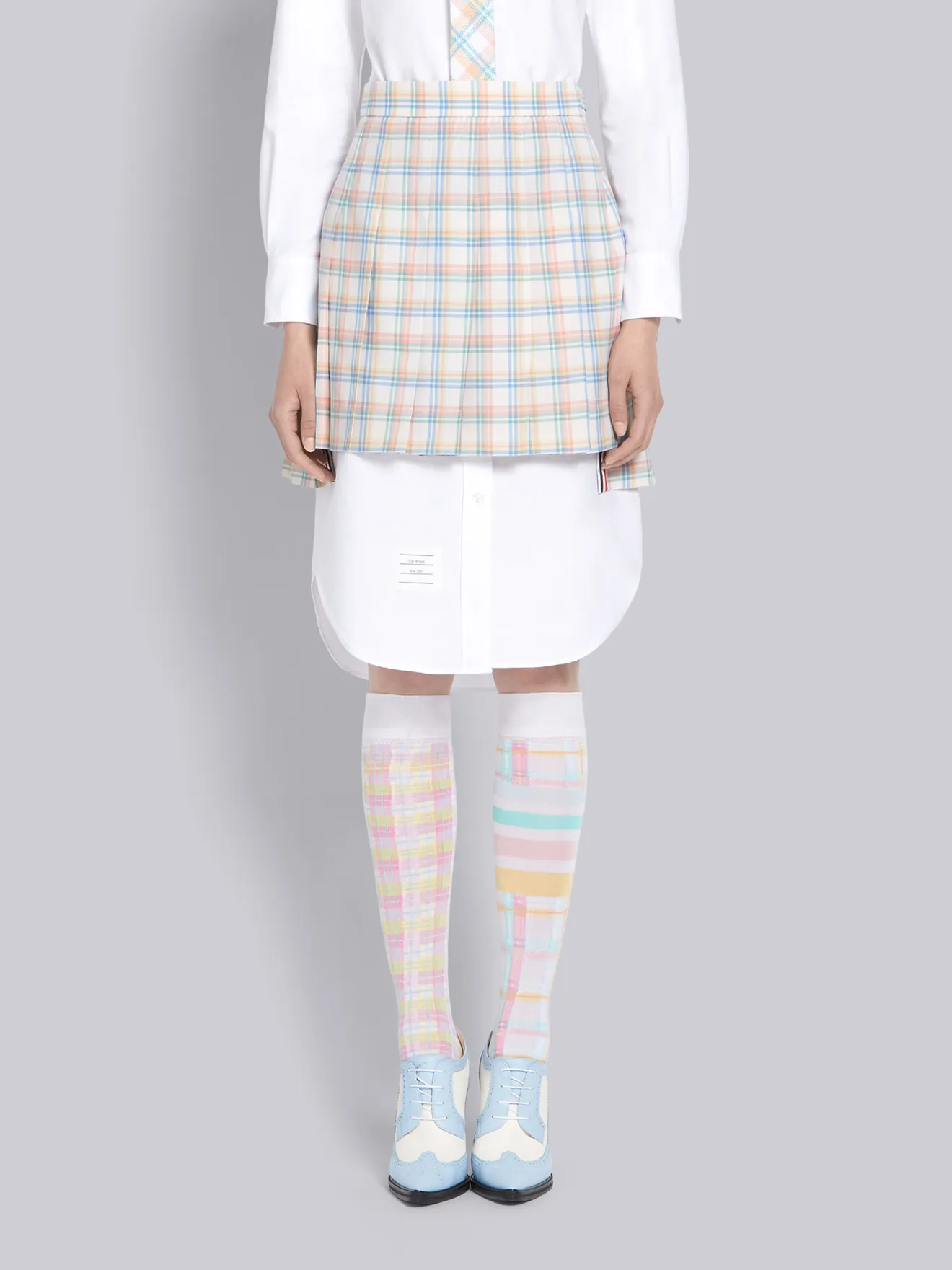 mini pleated skirt wool