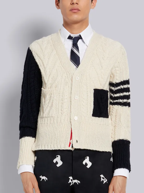 thom browne black cardigan