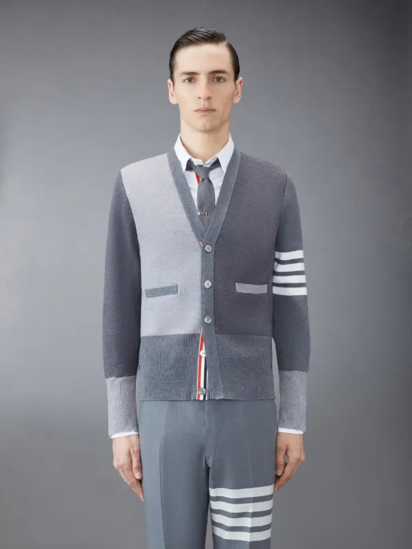 Fun-mixmilano Stitch Finemerino Wool 4-bar V-neck Cardigan